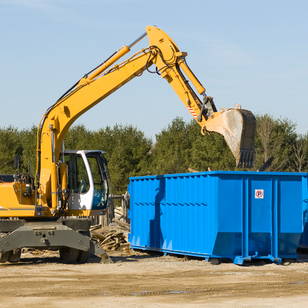 how many times can i have a residential dumpster rental emptied in New California Ohio